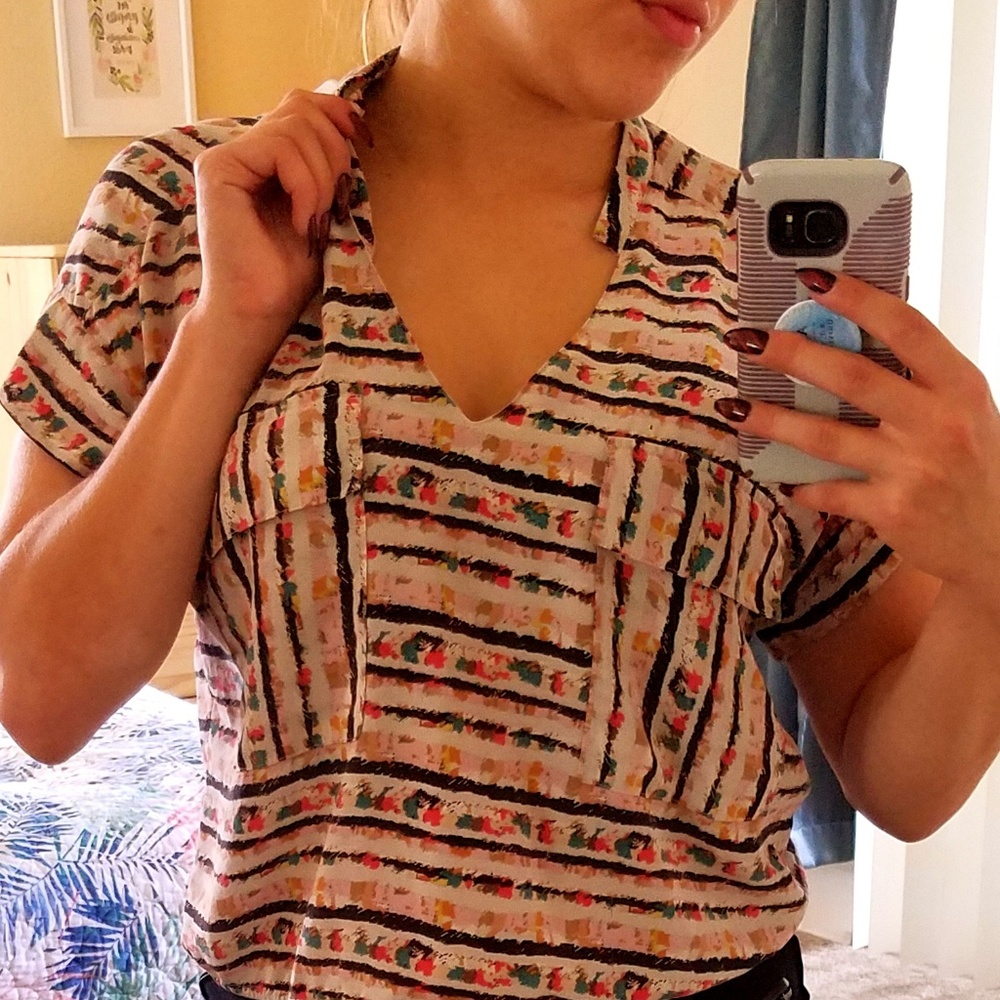BCBGMaxAria colorful top